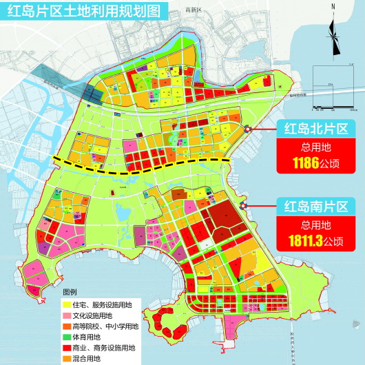 红岛片区控制性详细规划进行批前公示,未来红岛的规划正式揭开"神秘